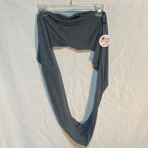 New Era Gray Infinity Scarf with Zipper Pocket